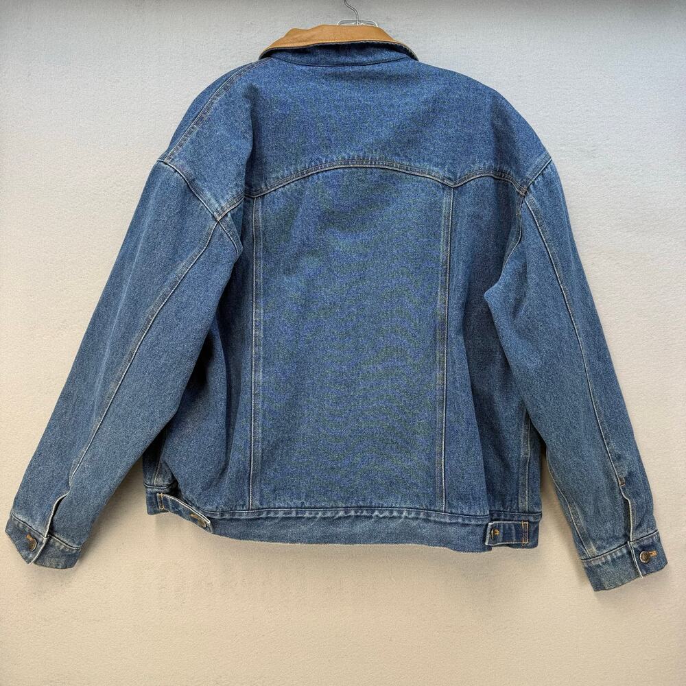 Powder River Outfitters by Panhandle Slim Denim Jacket Men's M Blanket Lined - Picture 2 of 11